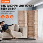 Vevor Wood Room Divider Wooden Privacy Screen 4 Panel Room Separation  divider