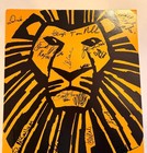 Signed Lion King Broadway Poster Original Cast Autographed 14 X 22  - Rare 