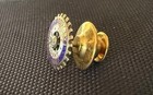Vintage Rotary International Past President 10k Yellow Gold Pin Real Diamond 