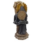 Santa Muerte Azteca Resin Statue Holy Death Grim Reaper 16    Made In Mexico Bible