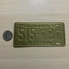 1953 Mississippi 212-484 Mini Bicycle Cereal Premium License Plate Lp249