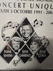 Frank Sinatra Rare Framed Original 1991 French Concert Poster Lawrence 16x24