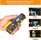 Rj45 Crimp Tool Kit With Cable Tester And 50-pack Connectors