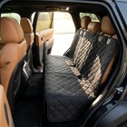 Waterproof Pet Dog Rear Seat Cover Hammock For Car Truck - Black Back Seat Mat