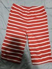 Mini Boden Boys Red White Long Striped Jersey Cotton Baggy Shorts Size 7y