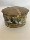 Vintage Dobbs Fifth Ave Mens Hats Tin Litho Gift  Miniature Hat Box W 2 Hats