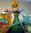 26cm Naruto Minato Namikaze Led Rasengan Pvc Statue Anime Action Figure