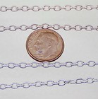 10 Feet 3mm X 4mm Silver Plated Cable Chain   Bulk Lot Footage   Nickel-free