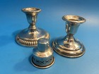 2 Birk   s Sterling Silver Candlestick Holders