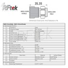 Nmd3 5mm Male To Nmd2 92mm Female For Vna Vector Network Analyzer Test Adapter