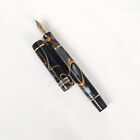 New Kaigelu 316 Resin Celluloid Black Fountain Pen Ef f Nib Writting Ink Pen