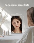Modern Makeup Mirror 12  Length Aluminum Desk Mirror Vanity Mirror For Counter B