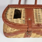 Vintage Wicker Fishing Crill Trout Fly Fishing Stream River  missing Strap 