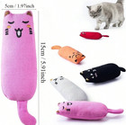 1 Pc Bite Resistant Catnip Toy Cartoon Mouse Cat Teething Chew Toy New