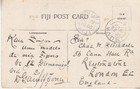 Fiji   fiji Canoe  Edvii Postcard  Levuka Via Suva To London  21-22 June 1908
