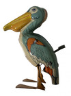 Vintage  J Chein Tin Lithograph No  122 Mechanical Pelican Wind-up Works