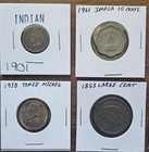 16-coin Us Type Lot Silver Seated Dime Slq Large Cent Shield Nickel   More