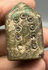 Rare 18th-19thc Islamic Amazonite Chessman King queen Hand Carved Green Stone