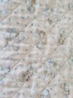 Vintage Hand Made Baby Blanket Quilt Blue Easter Animals  72 x 42 