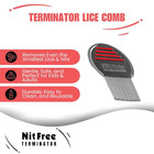 Terminator Lice Comb - Stainless Steel Head Lice Treatment Comb  1pc 