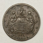 1863 F l Lander Civil War Merchant Token  Philidelphia Pa  Almost Unc 