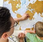 Scratch The World    Travel Map - Scratch Off World Map Poster - X-large 23 X 33