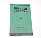 Spencer Heater Co Feed Boilers Williamsport Pa Catalog   Extras Lot 1934