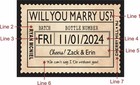 Personalized  will You Marry Us   Beer Caddy     Custom 6-pack Box   Label