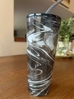 2017 Starbucks Marble Swirl Double Walled Glass Tumbler 20oz Venti Cup