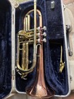 Vintage Conn Director Trumpet Cornet With Case And Mouthpieces Music Holder