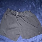 Reebok Men   s Black Athletic Shorts L Regular 7 In Drawstring Pockets Reflective