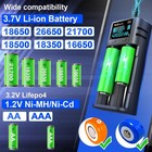 18650 Battery Charger Lcd Display For 1 2v Ni-mh Ni-cd Aa Aaa Rechargeable