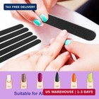 20 Pack 100 180 Grit Nail Files Black Professional Emery Boards Nail