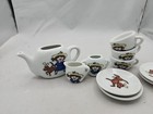 10pc  Madeline Tea Set  4 Cups  4 Plates  Teapot Creamer  Sugar Bowl Girl   Dog 