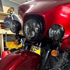 Smoked Spot Light Turn Signal Bracket Fit For Harley Street Electra Glide 14-up