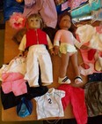 Lot Of 2   18  American Girl Dolls With Lots Of Clothes   Accessories