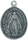 Miraculous Medal Silver  Cast From 19th Century Antique French Original