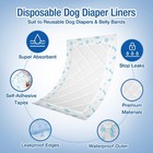 Pet Soft Disposable Dog Diaper Liners Booster Pads - Fit For Most Washable Do   