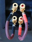 Pair Mogami Audiophile Bi Wire Speaker Jumper Cables Spade To Spade