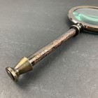 Vintage Brass Henry Hughes Desk Magnifier Antique Magnifying Glass Gift
