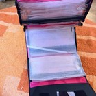 New Vintage Mary Kay Black Pink Roll Up Hanging Makeup Travel Bag 4 Zip Pockets