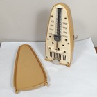 Vintage Wittner Taktell Piccolo Metronome Beige Brown Hand Wind Made In Germany