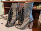 Chloe Harper High Heeled Leather Boots - Preowned Size 37 5
