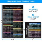 Air Fryer Cheat Sheet Magnetic Cooking Times Large  Multicolor