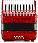 Hohner Hohnica 1303 12 Bass Piano Accordion - Pearl Red