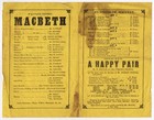 Henry Irving  first Time As   macbeth  Miss Kate Bateman 1875 London Program