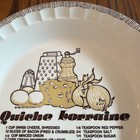 Royal China Jeannette Quiche Lorraine Recipe Vintage Ceramic Pie Plate Dish 11   