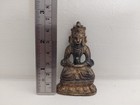        Rare 19th Century Sino Tibetan Bronze   Gilted Avalokite  vara  Guanyin