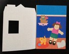 Little Girl In House Paper Doll Greeting Card  Unused  Hallmark  Vtg