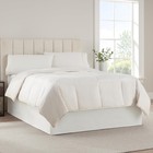 Modern Solid Bed Skirt  Hotel Quality Dust Ruffle With 13 Inch Drop  Machine    